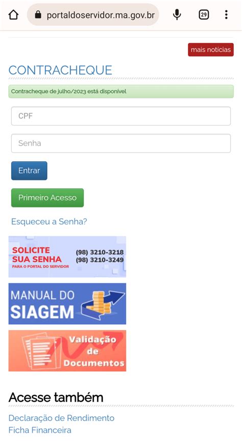 Como Ver Contracheque Online Portal Do Servidor Por Estado