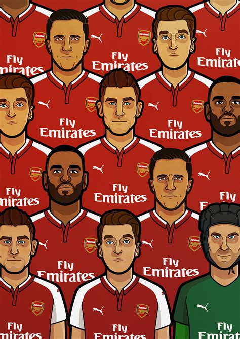 Football Illustrations Arsenal On Behance