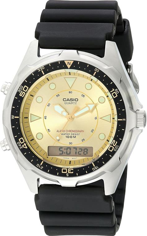 Casio Mens Amw320d 9ev Ana Digi Alarm Chronograph Dive Watch Amazon