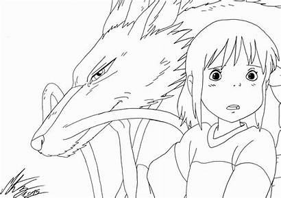 Ghibli Studio Spirited Away Coloring Morteneng21 Coloriage
