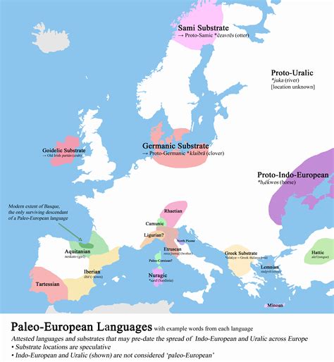 Paleo European Languages Pre Indo Europeanpre Uralic European