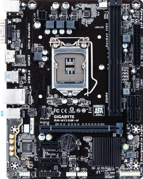 Gigabyte Ga H110m H Motherboard Specifications On Motherboarddb