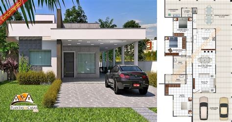 Modern One Storey House Plan With Three Bedrooms And Lanai House And