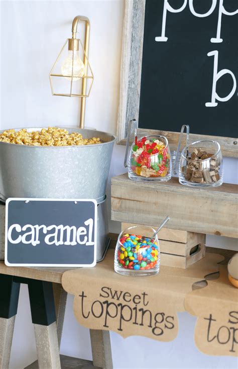 Rustic Popcorn Bar — Mint Event Design