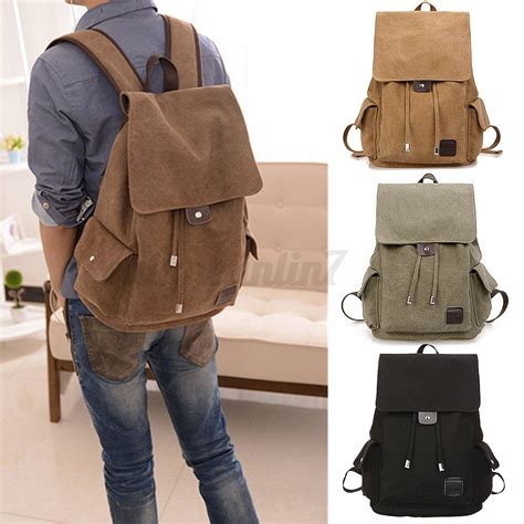 Leather Canvas Backpack Uk