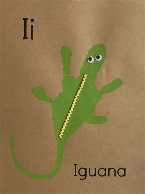 I Is For Iguana Handprint A Joy Filled Journey