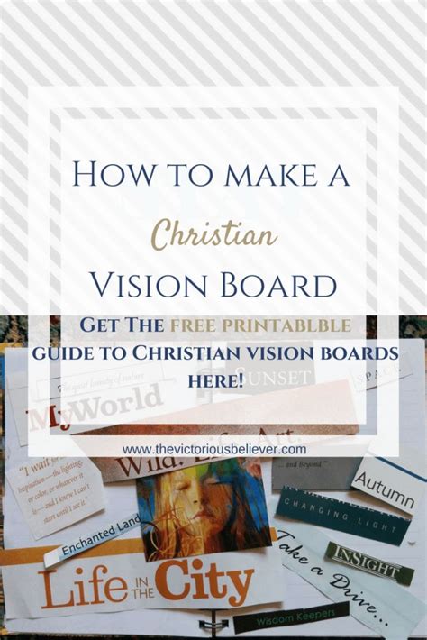 How To Make A Christian Vision Board Christian Vision Board Vision