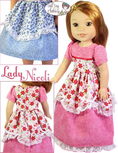Lady Nicoli Doll Clothes Pattern For 145 Dolls Such As Welliewishers™