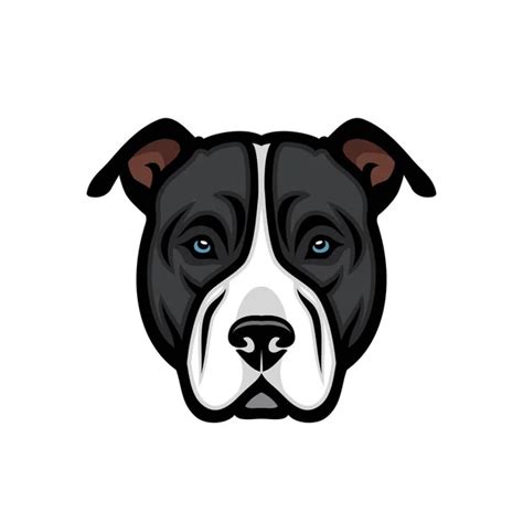 Minimalistic Vector Illustration Pitbull Dog Stock Vector Image By ©i