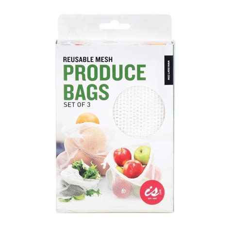 Reusable Mesh Produce Bags Set Of 3