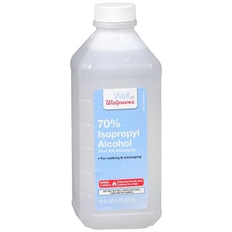 Walgreens Isopropyl Alcohol 70 First Aid Antiseptic 16 Ouncespack Of
