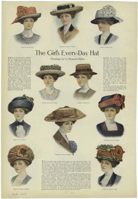 Hats Were A Key Component To Womens Fashion During The Gilded Age