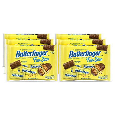 Butterfinger Fun Size 6 Bags Of Peanut Buttery Chocolate Y Candy Bars