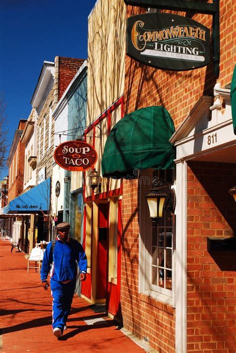 Charming Downtown Fredericksburg Virginia Editorial Photography