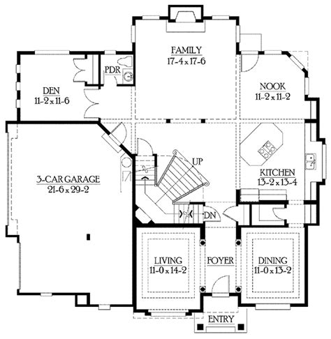 Craftsman Style House Plan 4 Beds 2 Baths 3740 Sqft Plan 132 446