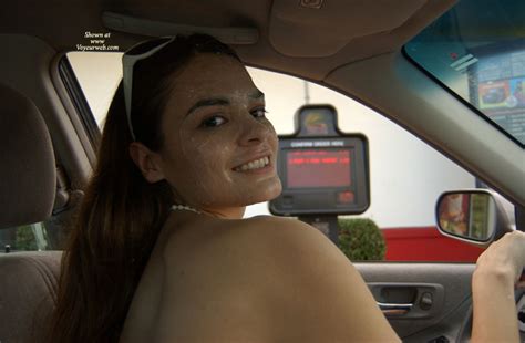 Drive Through Cum Dump Nude In Public Photos At Voyeurweb