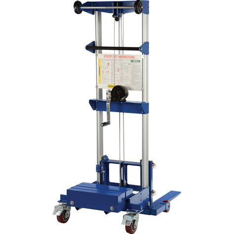Vestil Fork Lift Stacker Counterbalance Design Hand Winch Operated