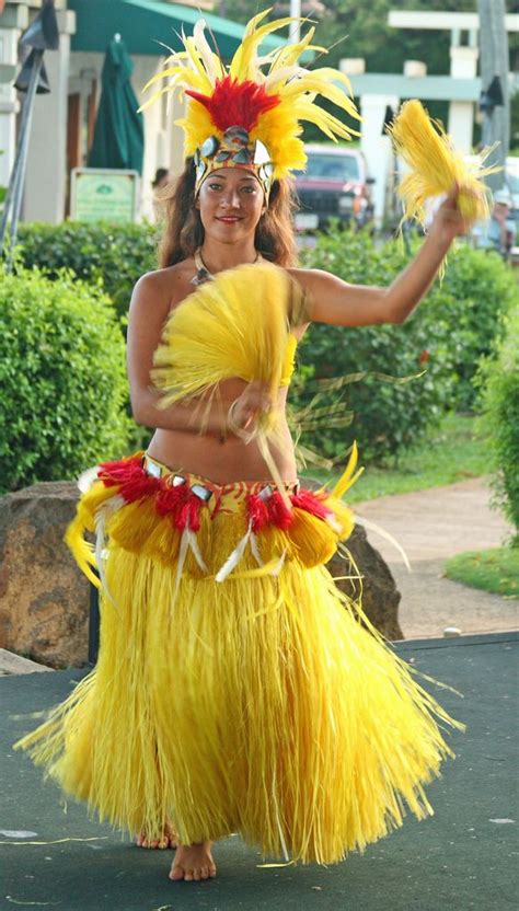 Hula Dancer Performing In Tahitian Outfits Artofit