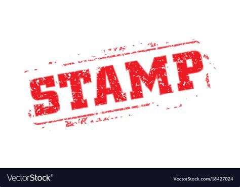 Rubber Stamp Template Royalty Free Vector Image