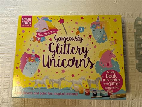 Activity Station Book Kit Unicorn Children Activity Book 3d Painting