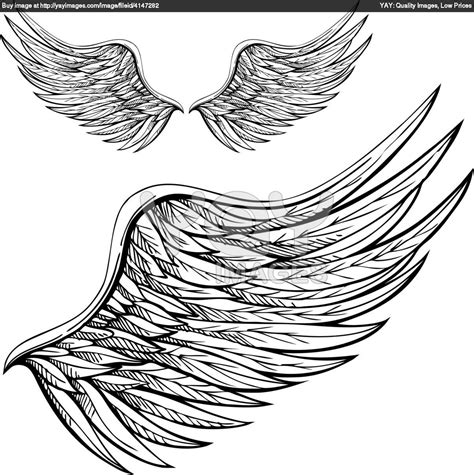 Wings Sketches Royalty Free Vector Of Cartoon Wings Wings Tattoo