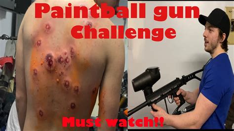 Paintball Gun Challenge Most Shots To The Back Wins Youtube