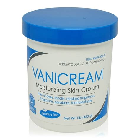 Vanicr Eam Moistu Rizing Skin Cre Am For Sensitive Skin 16 Oz Walmart