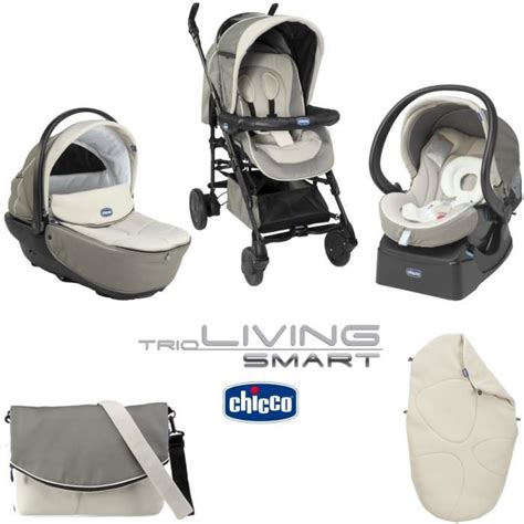 Chicco Trio Living Smart Chick To Chick Poussette Combinée Chick To