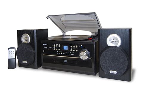 Jensen 3 Speed Stereo Turntable With Cd System Cassette And Amfm Stereo