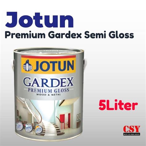 Jotun Gardex Premium Semi Gloss 5 Liter Wood And Metal Lazada