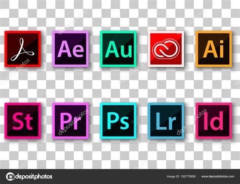 Adobe Icons Pack Stock Vector Image By ©artwork 192778906