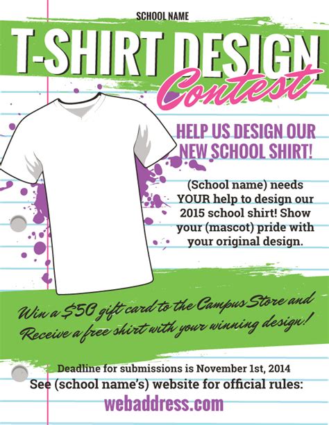 T Shirt Design Contest Maketing Flyers Inksoft Inksoft