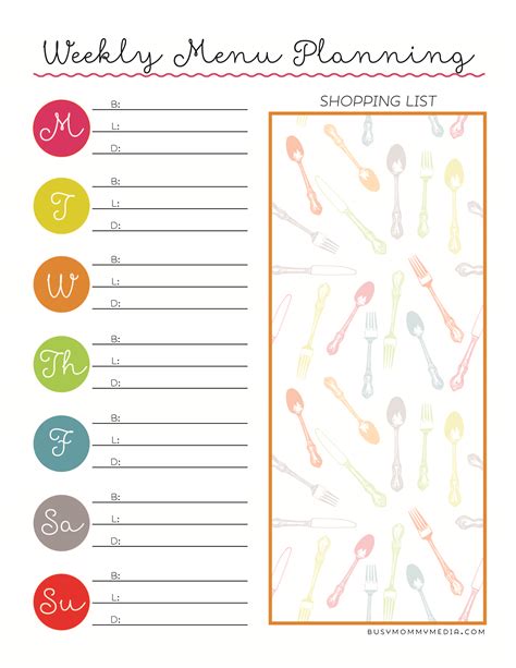 7 Best Blank Meal Planner Sheet Printable Printableecom Therapeutic