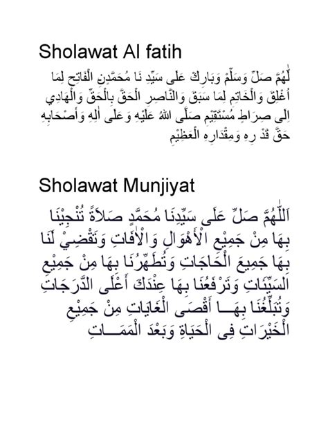 Sholawat Al Fatih Pdf