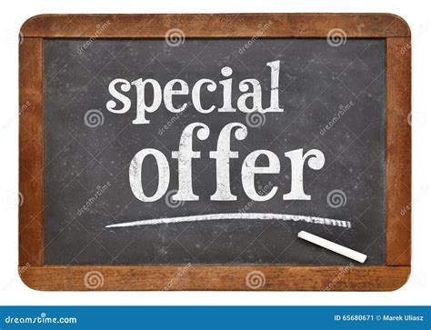 Special Offer Blackboard Sign Stock Image Image Of Marketing Banner