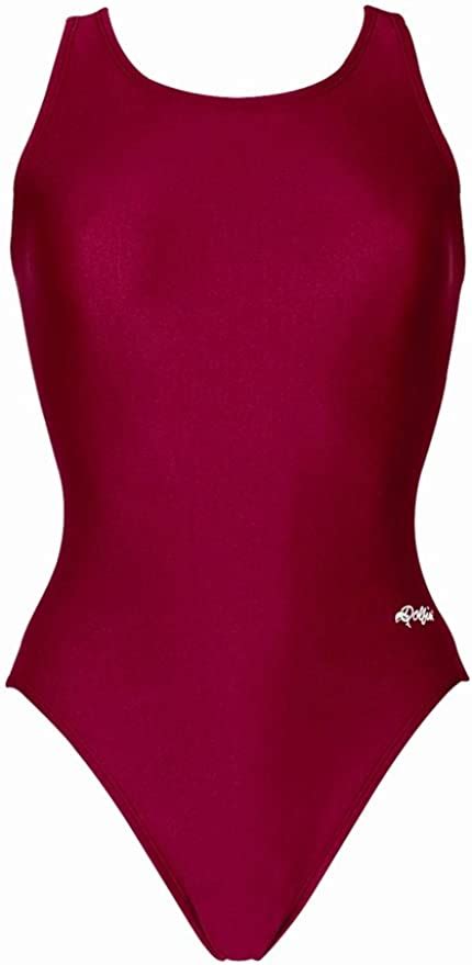 Dolfin Womens Solid Competition Hp Back Swimsuit Sports