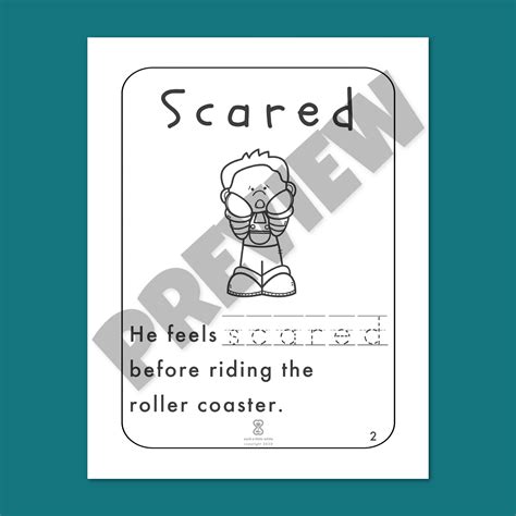 Its Okay To Feel Scared Fear Worksheets For Kids Such A Little