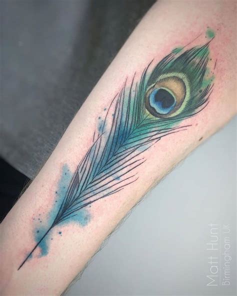 28 Beautiful And Peacock Feather Tattoo Designs For You 2000 Daily