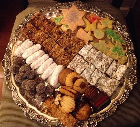 In case you didn't know, the cake is modeled to represent the yule log that some families would burn. Christmas cookies platter - LOVE-the secret ingredient