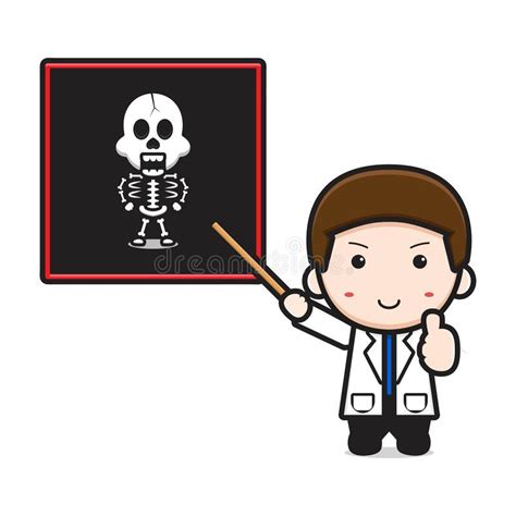 Cute Doctor And Nurse Celebrate Labor Day Cartoon Illustration Stock