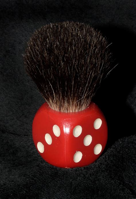 Big Red Shaving Brush 24mm Black Badger A Etsy