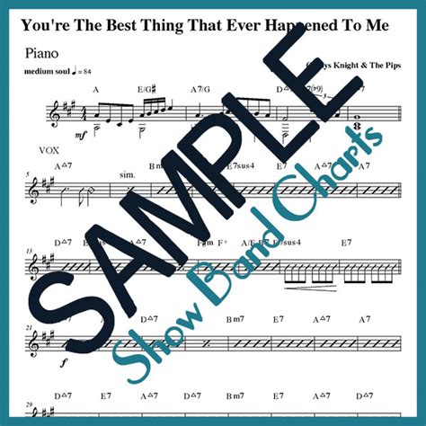 best thing that ever happened to me gladys knight show band charts