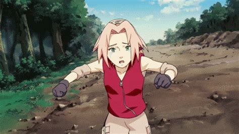 Sakura Crying While Running Towards Naruto By
