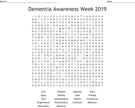 Dementia Word Search Wordmint Word Search Printable