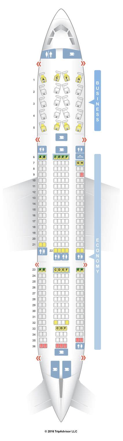 Seatguru Seat Map American Airlines Airbus A330 200 332 American