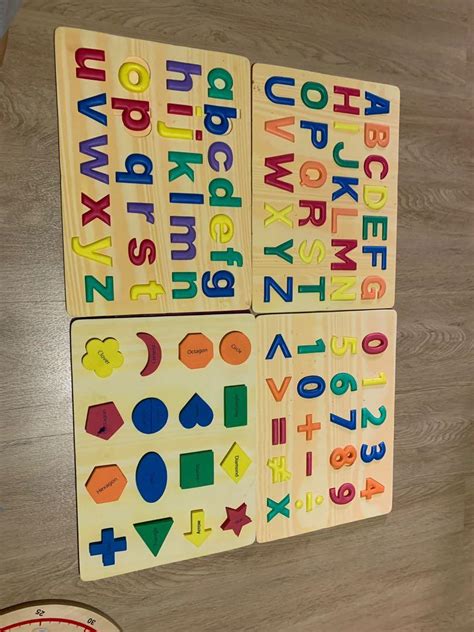 Alphabet Numbers Shapes Puzzle Safe Foam Learning Toys And Games