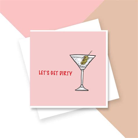 Lets Get Dirty Funny Valentines Card By Girl Limit