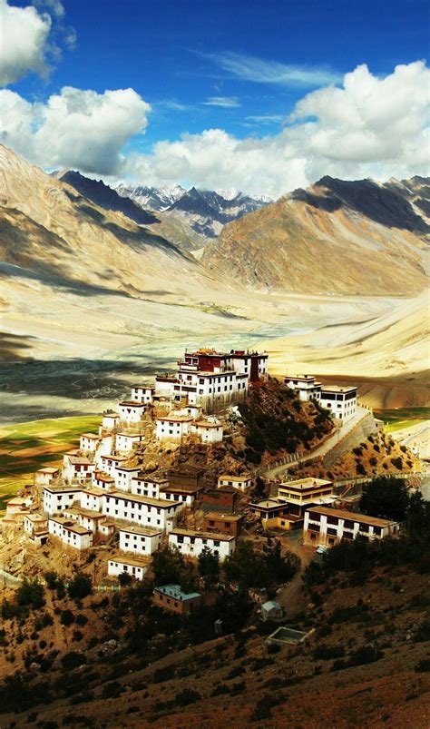 Key Monastery Key Gompa Is A Tibetan Buddhist Monastery Located On Top