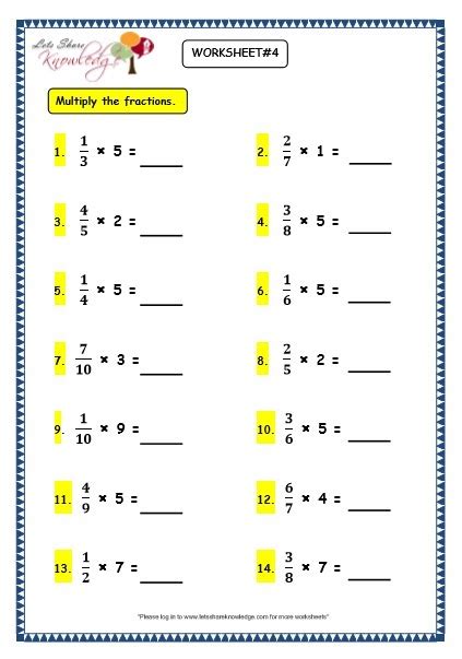 Every child has a right to quality education and teaching inclusively can contribute to achieving that goal. Concept Of Fractions Worksheets Grade 5 - Step By Step ...