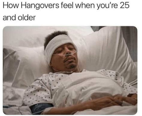 Hangover Over 30 Meme Captions Trend
